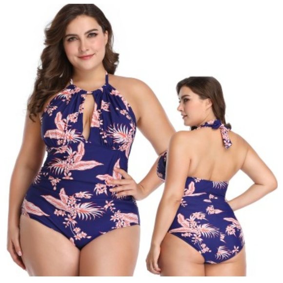 Funny girl‎ swimsuitin a tropical print XXL - Picture 1 of 7